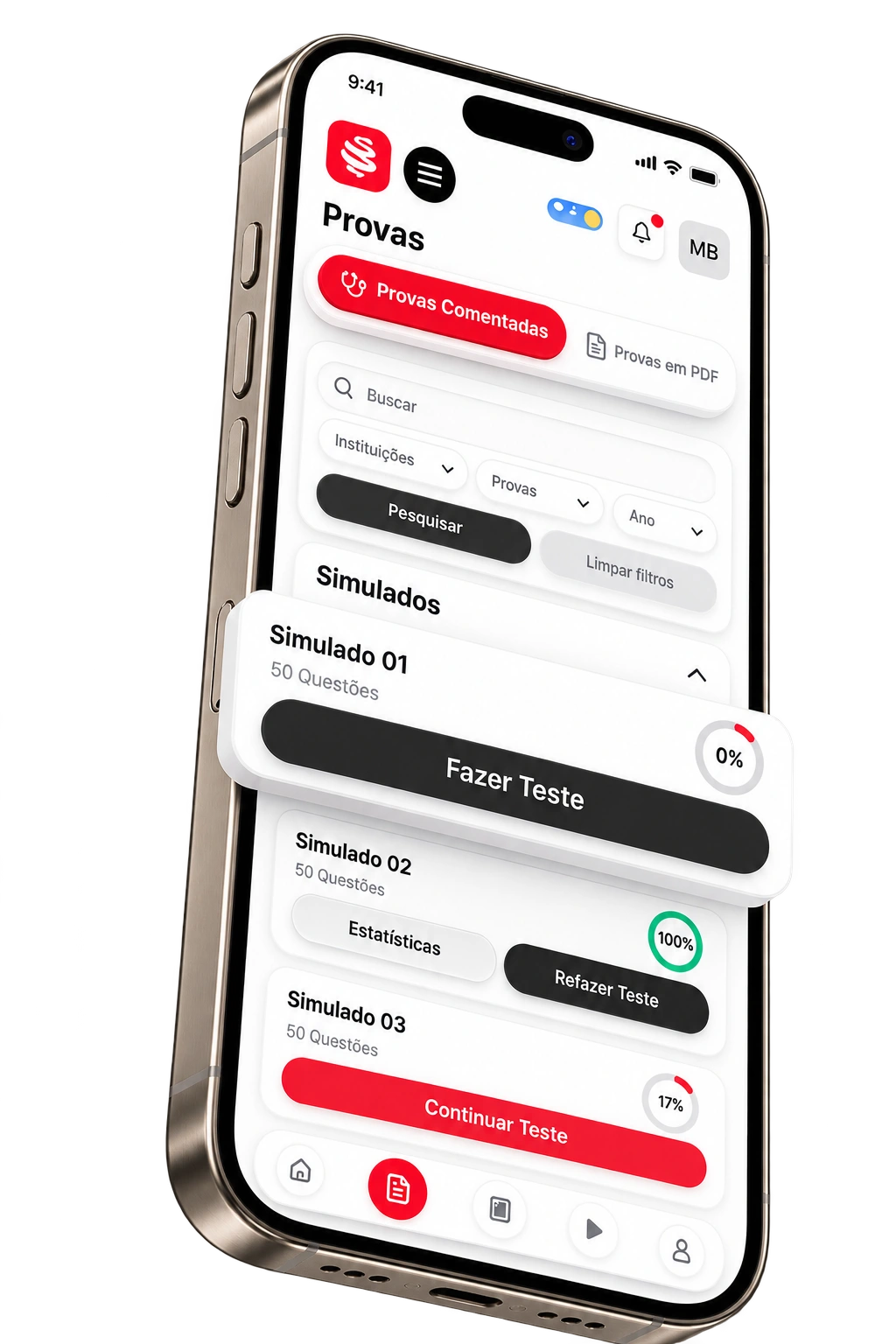 QBank App MedCof - Questões com Inteligência Artificial — Simulados e provas